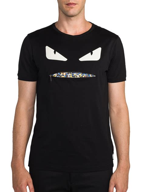 fendi monster t shirt zipper|T.